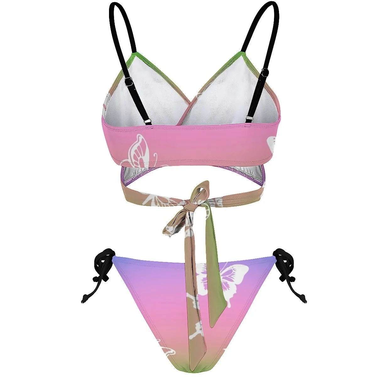 Ombre 2 Piece Pastel Bikini Set
