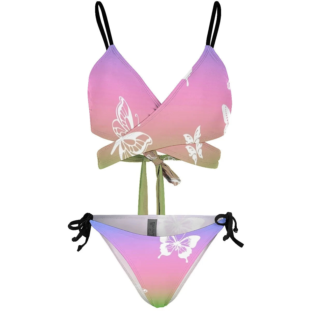Ombre 2 Piece Pastel Bikini Set