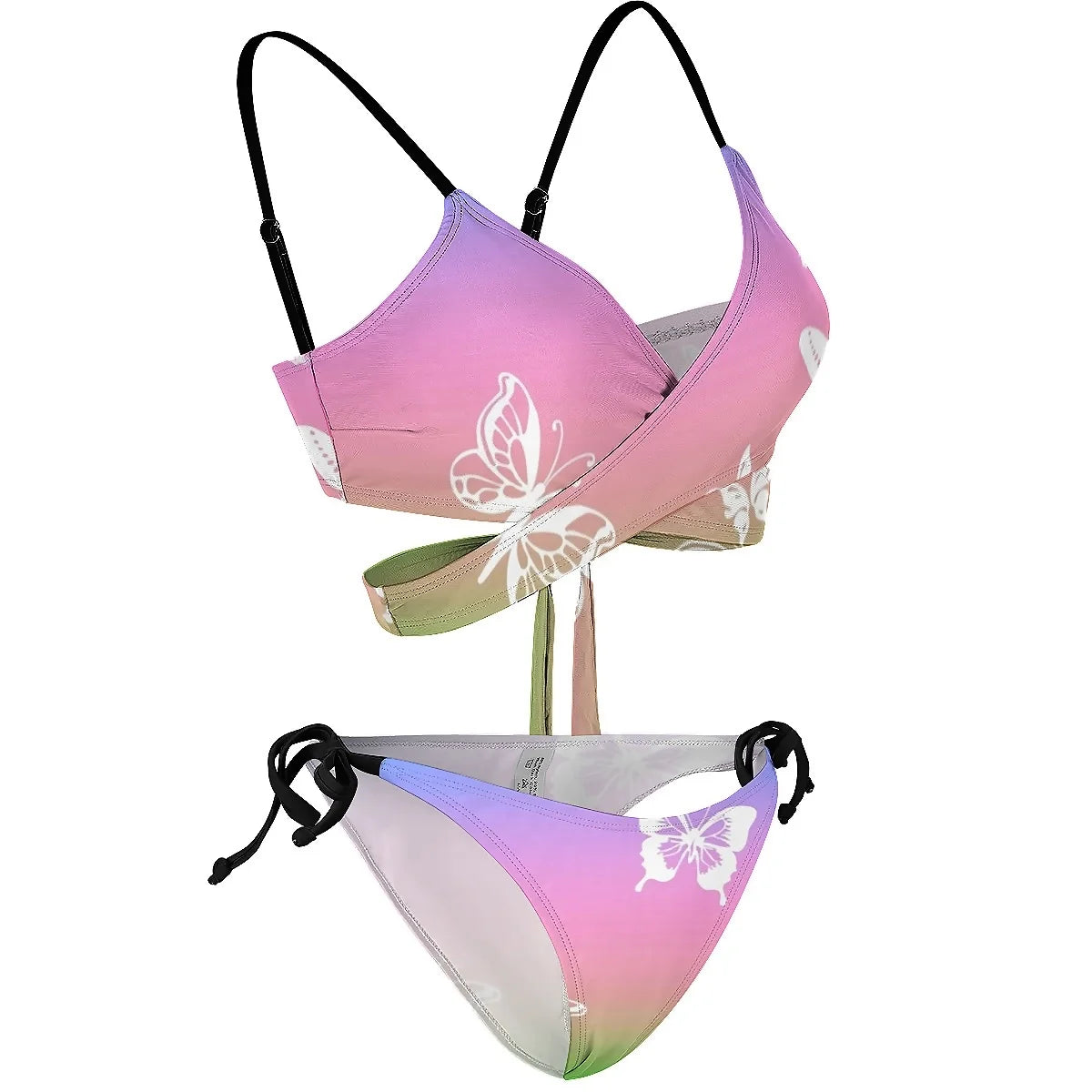 Ombre 2 Piece Pastel Bikini Set