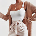 Solid Black or White Ribbed One Shoulder Monokini
