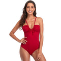 V Front Rope Tied Backless Monokini